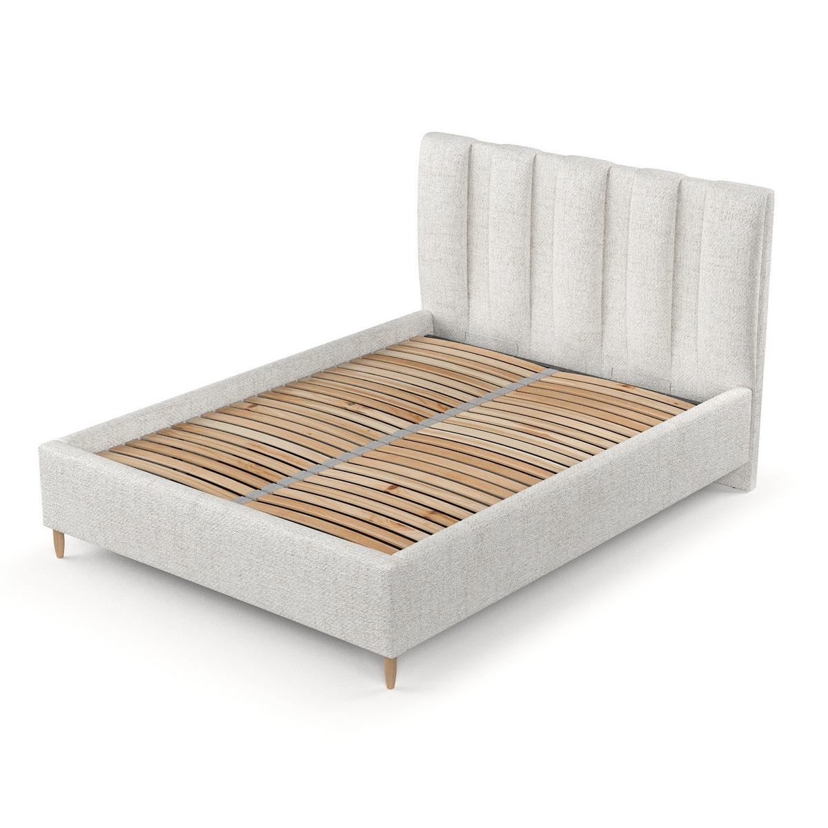 POLSTERBETT Loom 160/200 cm Creme im Neve Stoff - Creme/Naturfarben, Holz/Holzwerkstoff (160/200cm) - AltaBeds