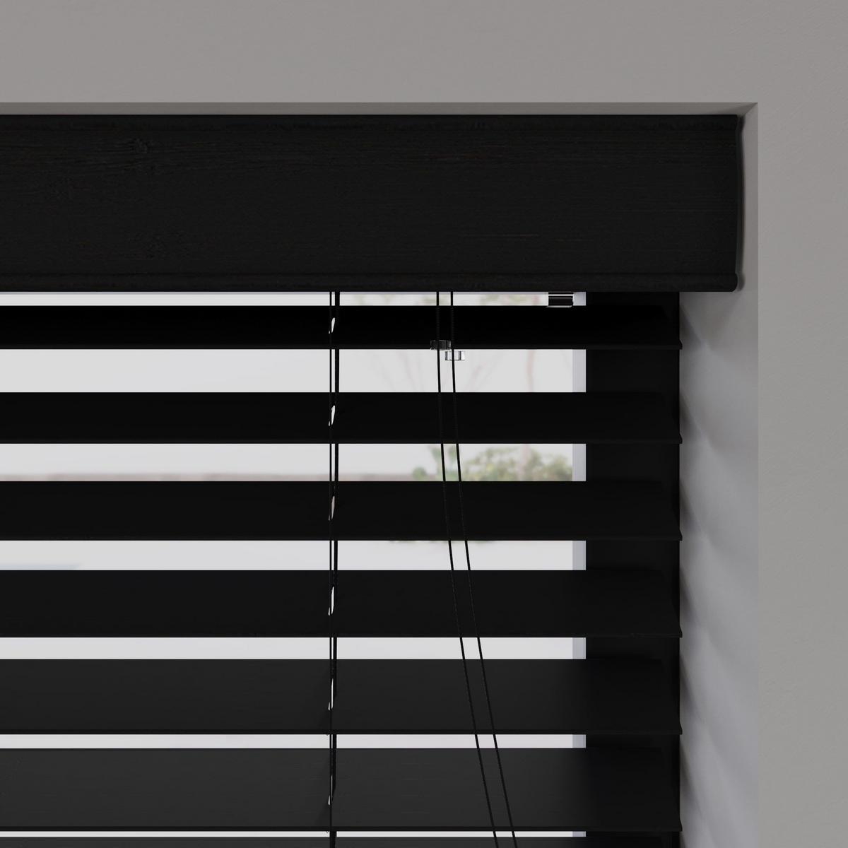 HOLZJALOUSIEN Cocoon Schwarz - Schwarz, Holz (70/240cm) - Cocoon Home Concepts