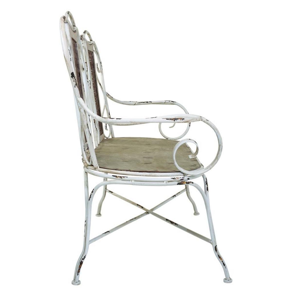METALLBANK, Grau, 129x57x95 cm - Grau, Metall (129/95/56.5cm) - Wanderlust