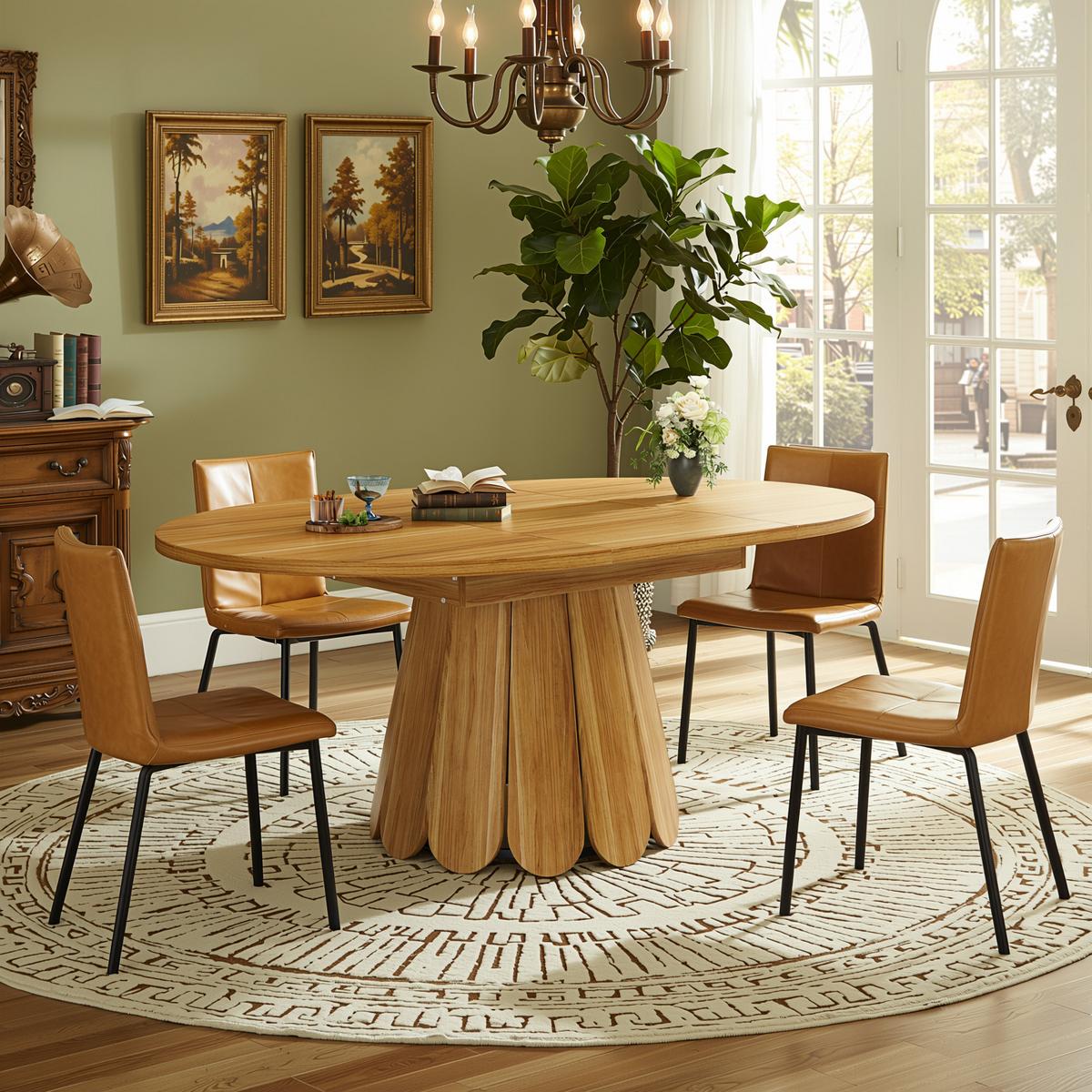 ESSTISCH ausziehbar 118-158 cm Vintage Holzoptik - Weiß, Holzwerkstoff (118/118/76cm) - Urban Meuble