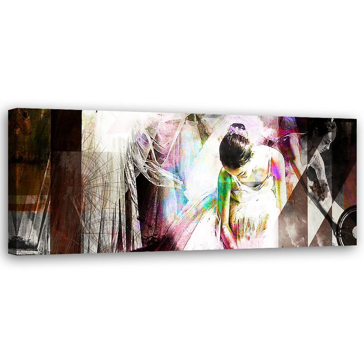 KUNSTDRUCK Bunt 90/30 cm - Multicolor, Textil (90/30cm) - KUNSTLOFT