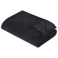 DECKE Schwarz Bayburt 150/200 cm - Schwarz, Textil (150/200cm) - Beliani
