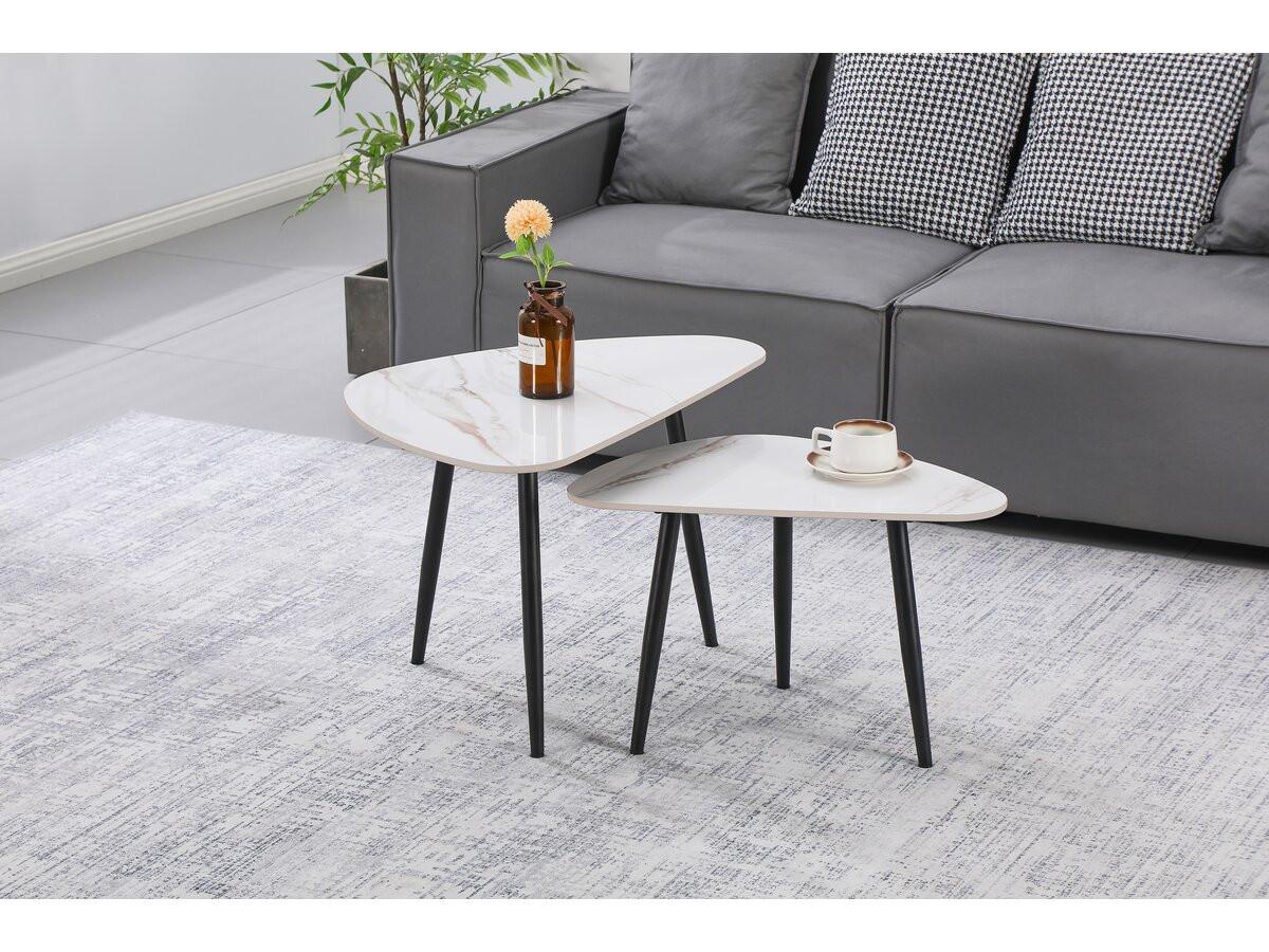 COUCHTISCH terra Weiß - Weiß, Keramik (49/79/56cm) - Habitat Garten