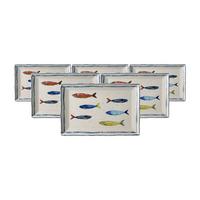 SERVIERPLATTEN Maro bunt 30 x 20 cm 6er Set - Multicolor, Keramik (20/2.5/30cm) - Ritzenhoff Breker