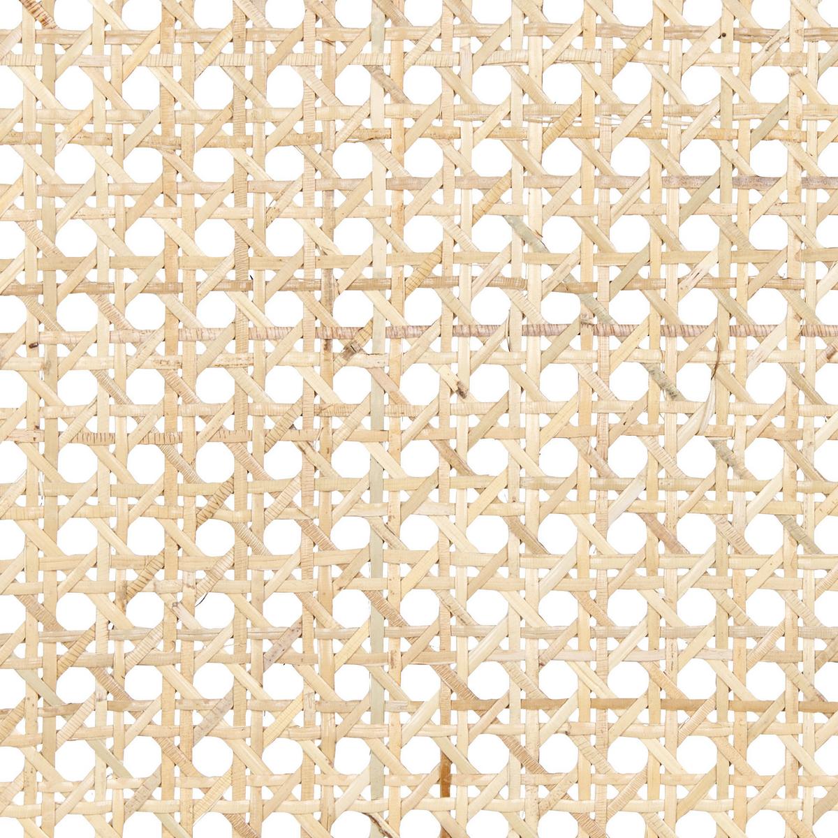 BARSTUHL 2er-Set Rattan/Metall hellbeige Mayetta - Beige/Schwarz, Textil (45/90/43cm) - Beliani