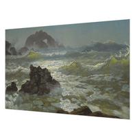 FOTOTAPETE 152x104 cm - Stürmische See - Grau, Textil (152/104cm) - Wallfluent