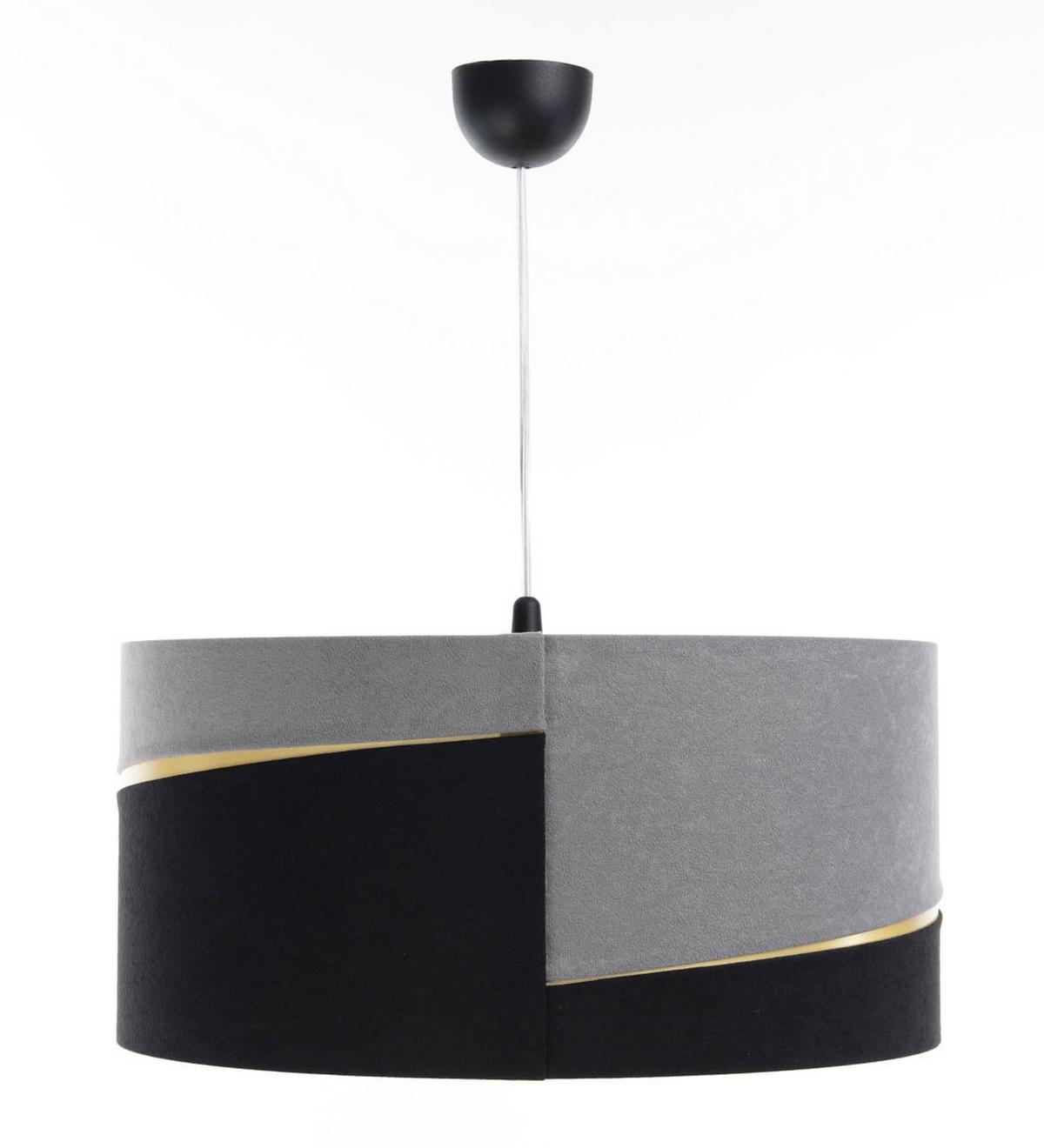 HÄNGELEUCHTE Grau 60/30 cm - Schwarz/Grau, Kunststoff (60/0.4/30cm) - ONZENO
