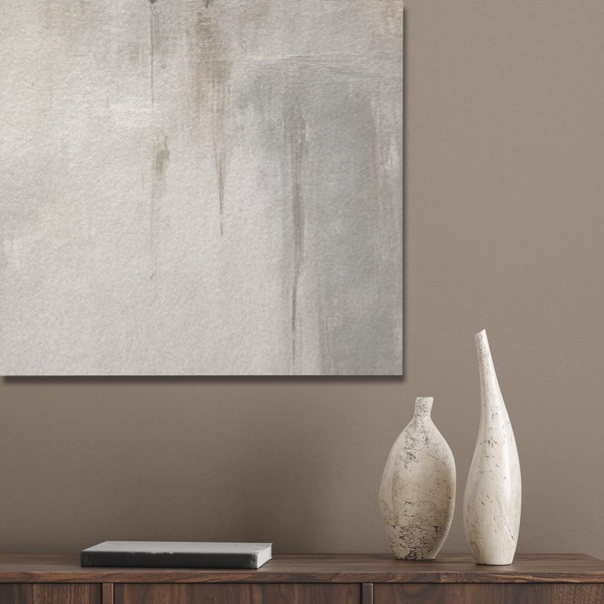 AKUSTIKBILD Moderne Kunst - Abstrakt - Beige Wanddeko 60x90 cm - Beige, Kunststoff (60/90/0.9cm) - MuchoWow