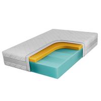 VISCOMATRATZE ORIO - 200/200 - H2 - Sivo - Weiß, Textil (200/200cm) - MKS