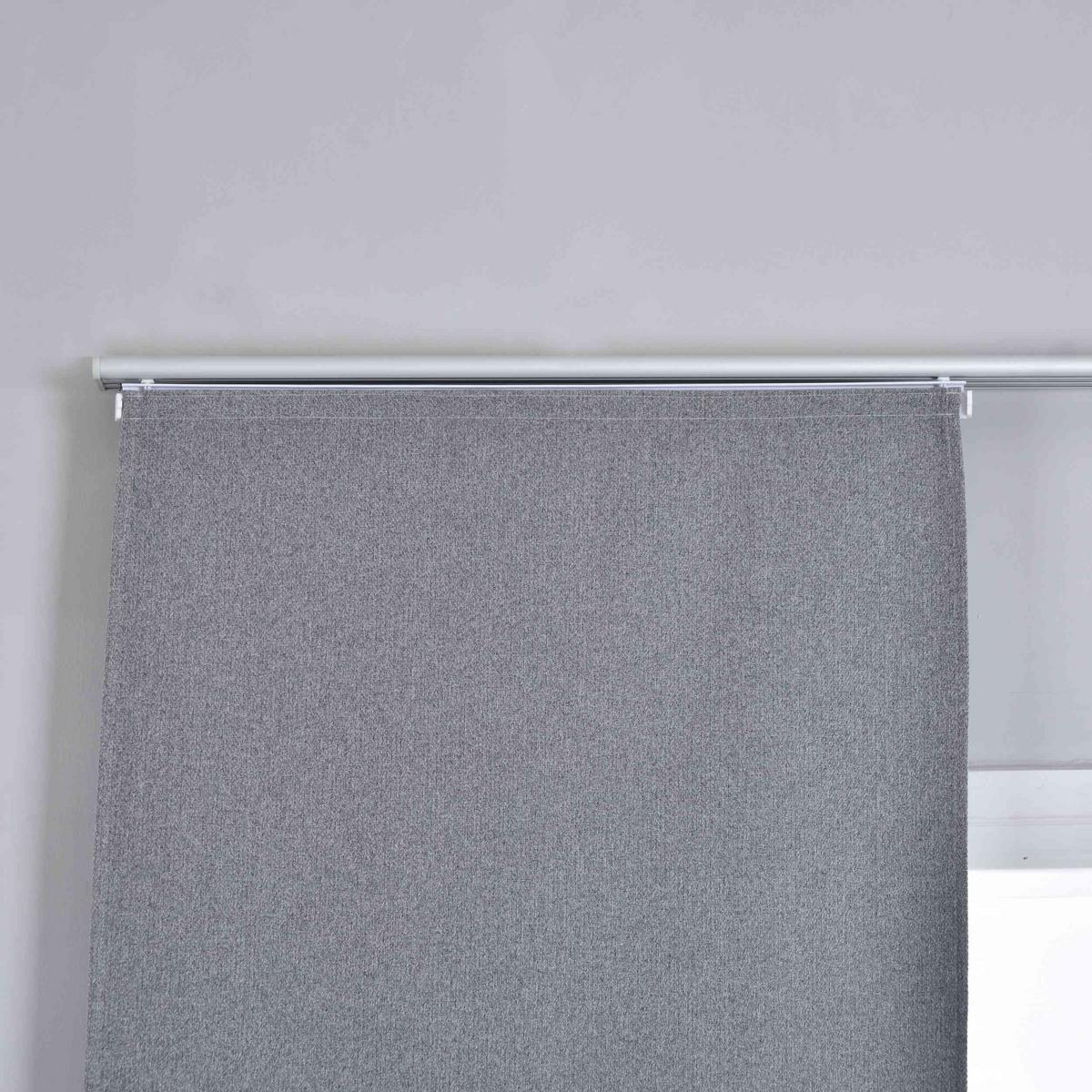 SCHIEBEVORHANG »München Dark« HxB 245x60 cm Grau - Grau, Textil (60/245/245cm) - Gardinenbox