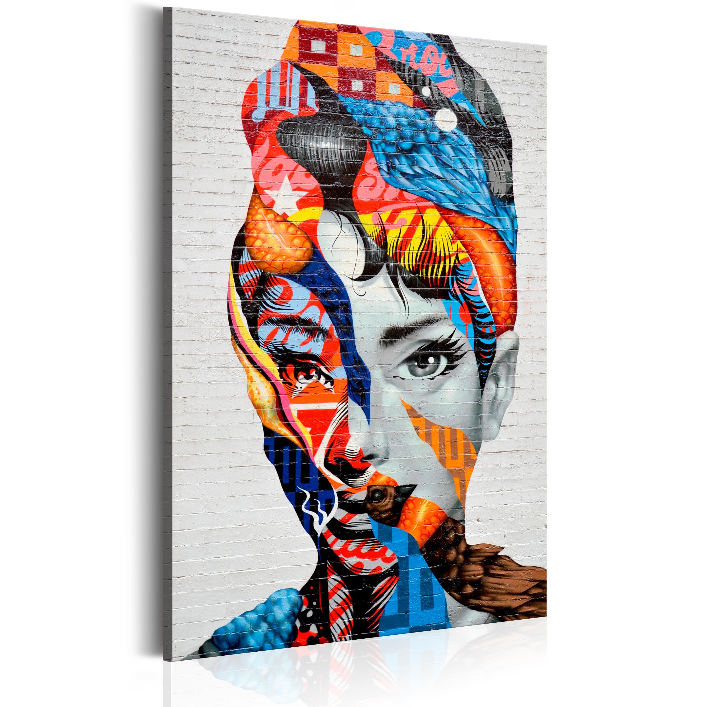 KUNSTDRUCK Bunt 60/90 cm - Multicolor, Textil (60/90cm) - KUNSTLOFT