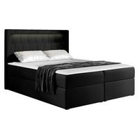 BOXBETT Aspen - H3 - Schwarz, Holz/Textil (160/200cm) - MIRJAN24