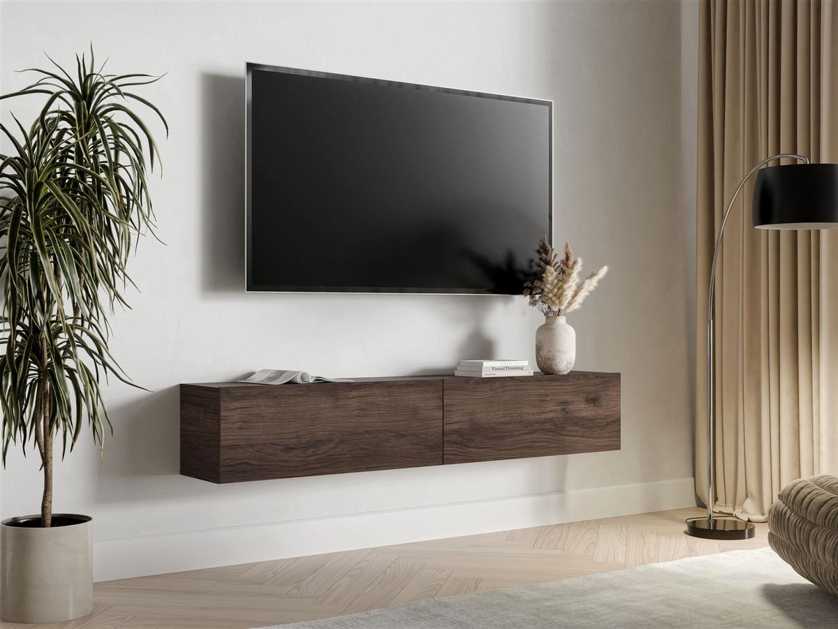 TV-LOWBOARD Govi 180 - Nussbaumfarben, Holzwerkstoff (180/32/32cm) - MIRJAN24
