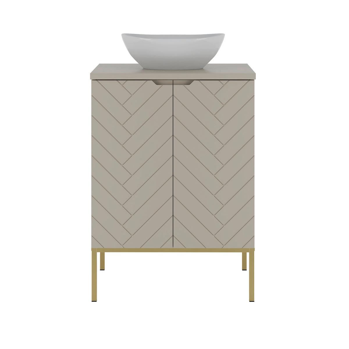 WASCHTISCH 60.6cm Daria Kaschmir - Beige, Holzwerkstoff (60.6/84.2/45.8cm) - Petits-meubles