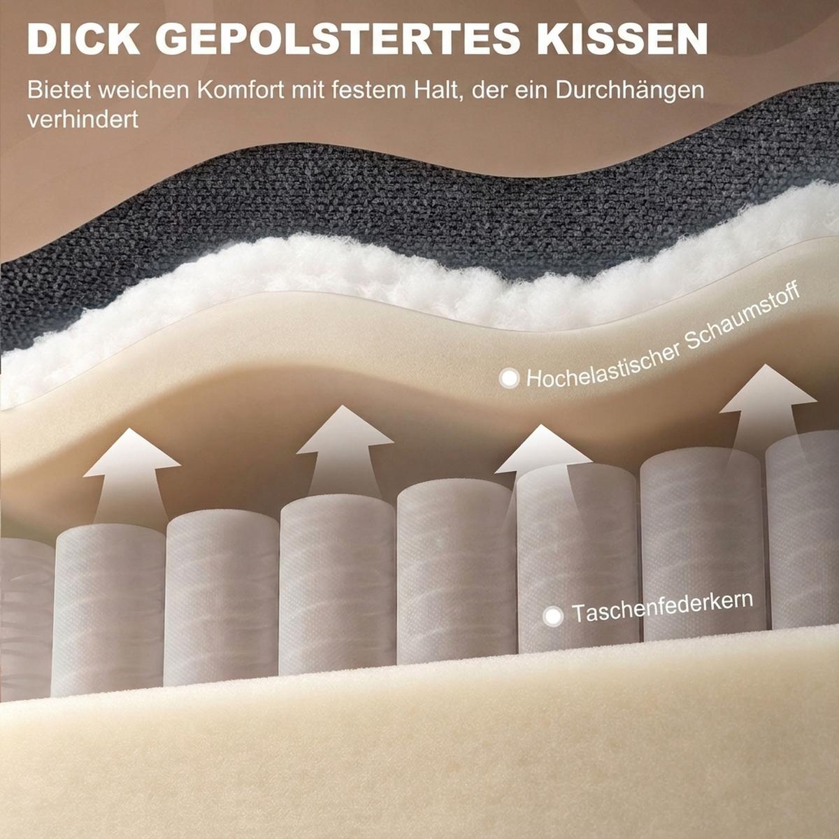 ELEKTRISCHER-AUFSTEHSESSEL Frottee 100 Polyester Grau - Grau, Textil/Metall (87/107/92cm) - HOMCOM