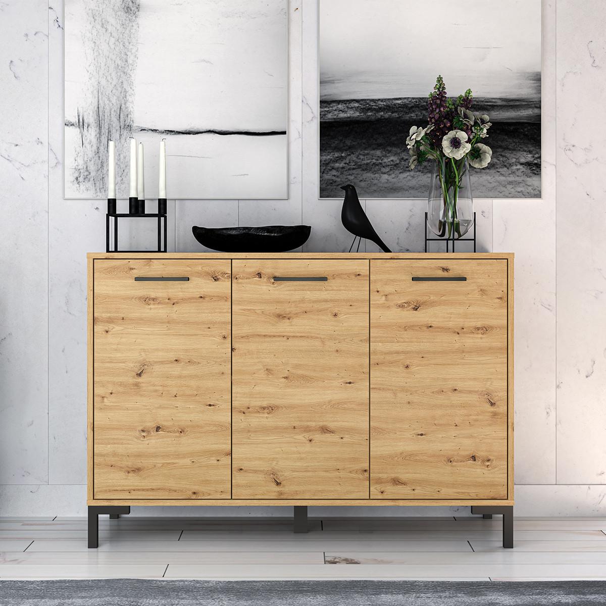 SIDEBOARD Liora Holz - Braun, Holzwerkstoff (120/83/40cm) - Petits-meubles