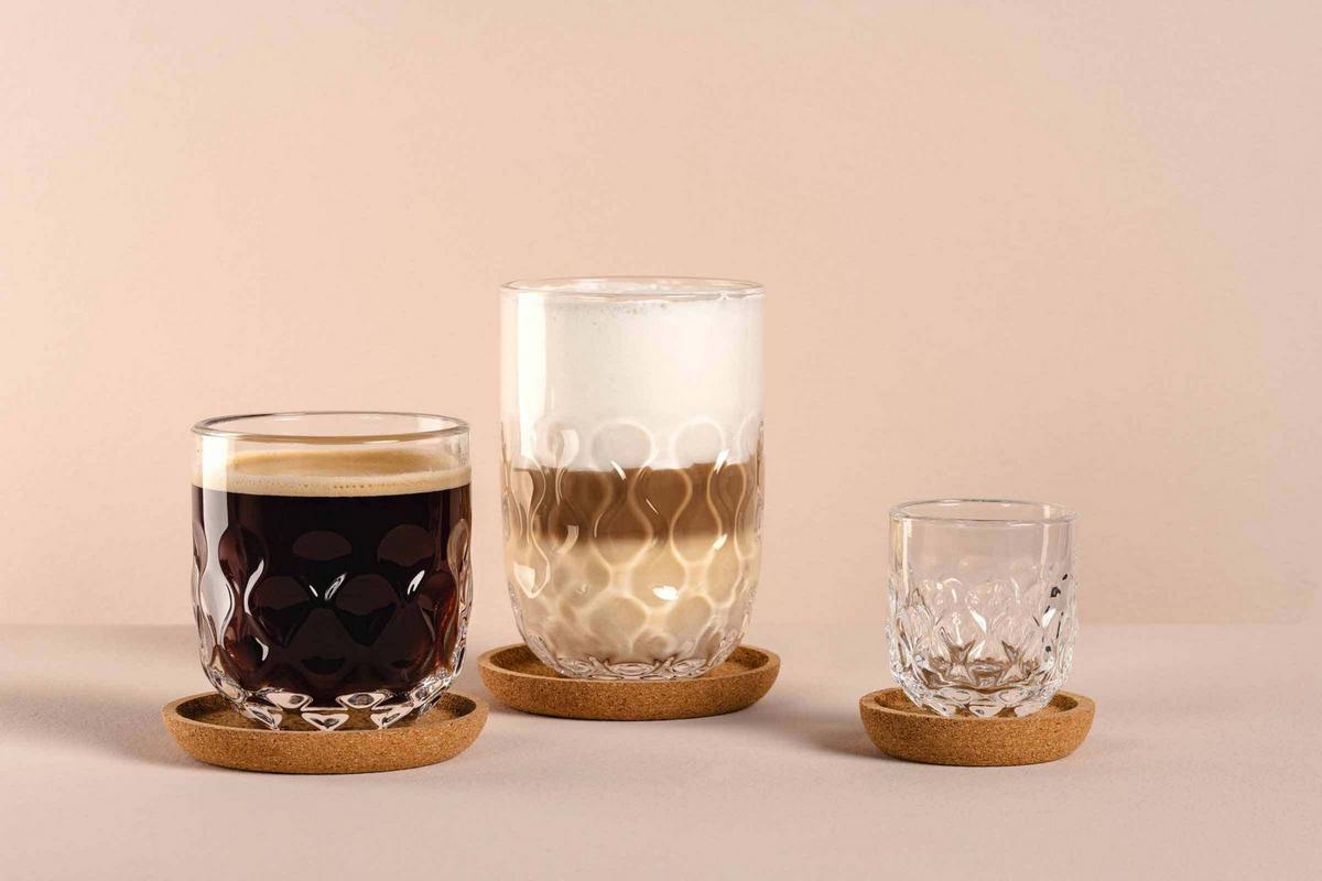 ESPRESSOGLÄSER (2) Gocce transparent 60 ml 6er Set - Transparent, Glas (0.06L) - Leonardo Living