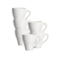 KAFFEEBECHER Bari weiß 300 ml 6er Set - Weiß, Keramik (0.3L) - Ritzenhoff Breker