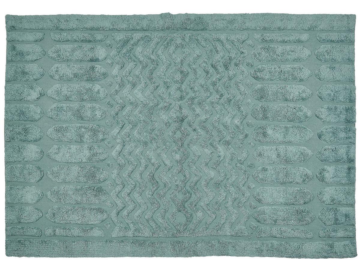 KURZFLOR-TEPPICH Sirnak 230/160 cm - Grün, Textil (160/230cm) - Beliani