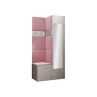 GARDEROBEN-SET Orion XXV - Kaschmir/Rosa, Holzwerkstoff/Kunststoff (82/186/46cm) - MIRJAN24