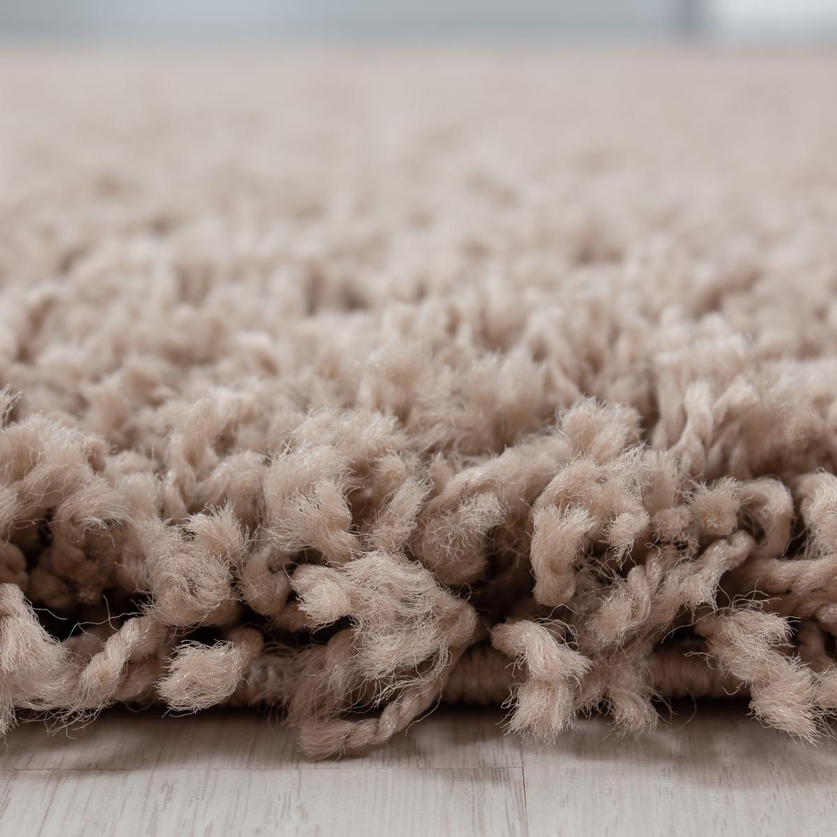 HOCHFLORTEPPICH RHEIN, einfarbig, Beige, 140 x 200 cm - Beige, Textil (200/140cm) - KADIMA DESIGN