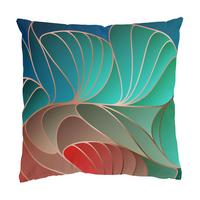 KISSENBEZUG Farbenfrohes Art Deco 40/40 cm - Grün, Textil (40/40cm) - Bilderwelten