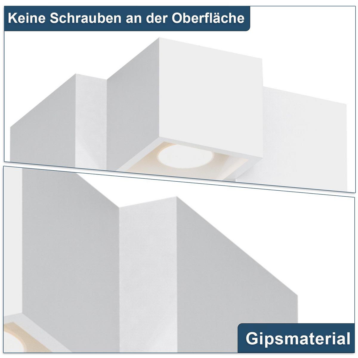 DECKENLEUCHTE Mabry 23/24/15.3cm - Weiß, Keramik (24/23/15.3cm) - Nettlife