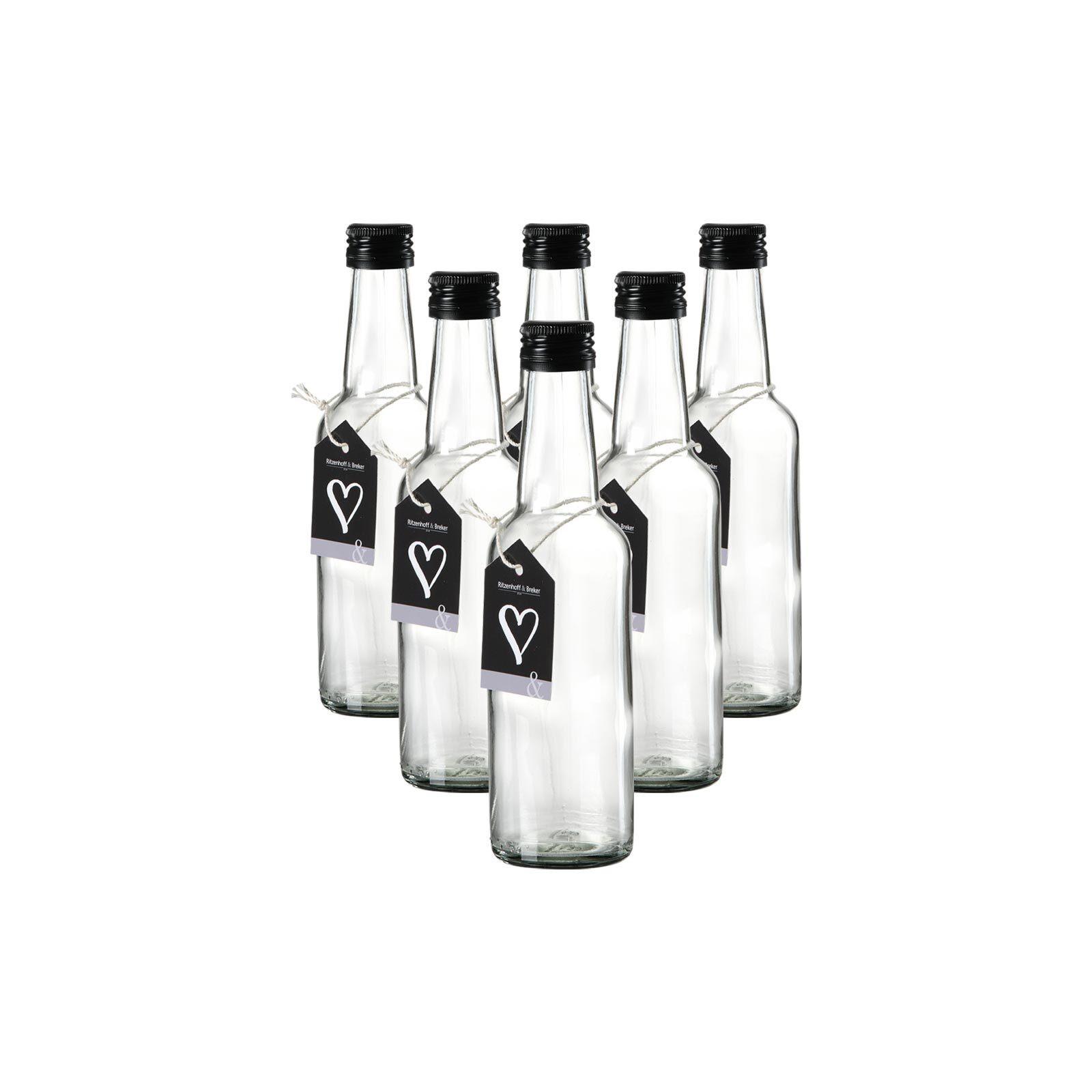 FLASCHEN Mara transparent 250 ml 6er Set - Transparent, Glas (6/21/6cm) - Ritzenhoff Breker
