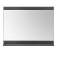 GARDEROBENSPIEGEL Matera grau, Wandspiegel mit Ablage, 92 x 71 cm - Grau, Glas/Holzwerkstoff (92/71/10cm) - Furn.Design