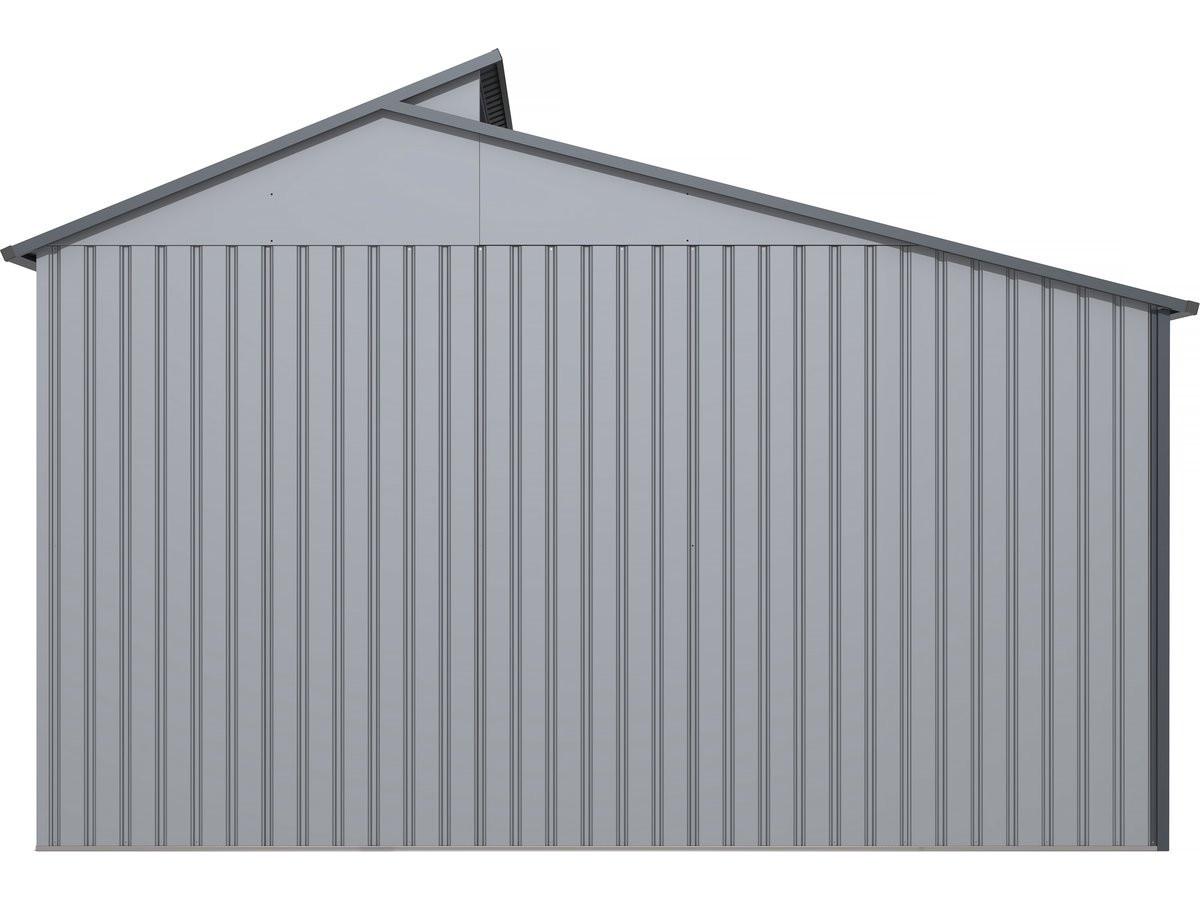 METALL-GARTENHAUS madras Grau - Grau, Metall (355/237/257cm) - Habitat Garten