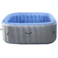 ERSATZ-WHIRLPOOL eckig Grau - Grau, Textil (180/67/180cm) - MCW