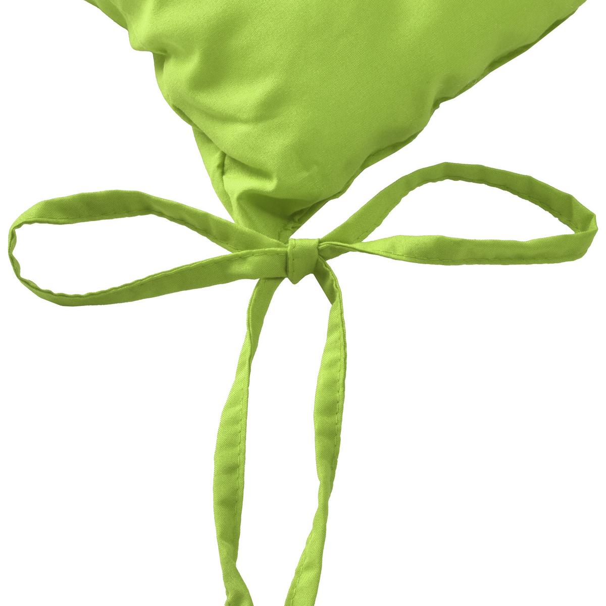STUHLKISSEN Lea 40/40/5 cm Apfelgrün 4tlg - Hellgrün, Textil (40/40cm) - Beautissu 