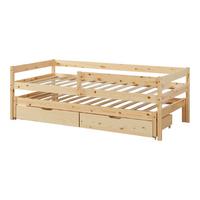 DOPPEL-KINDERBETT Sonkajärvi - Naturfarben, Holz (90/200cm) - [en.casa]