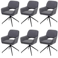 ESSZIMMERSTUHL Grau 6er-Set - Grau, Textil (57/86/61cm) - MCW