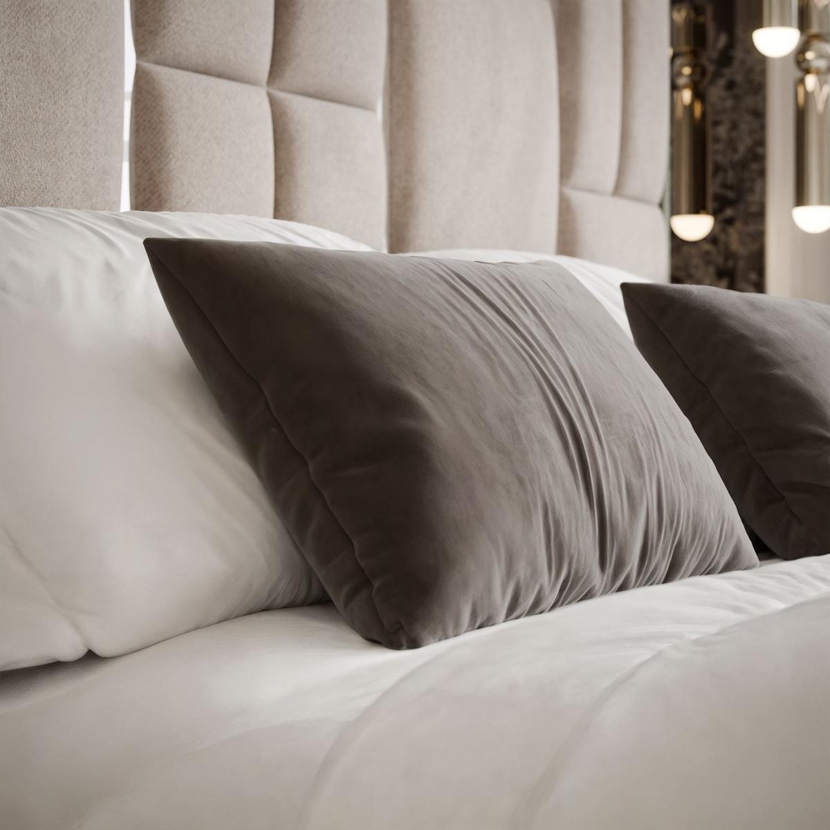 POLSTERBETT BRIGITTE SILVER mit Bettkasten 140x200 cm Element 17 - Beige, Textil (140/200cm) - Lookway
