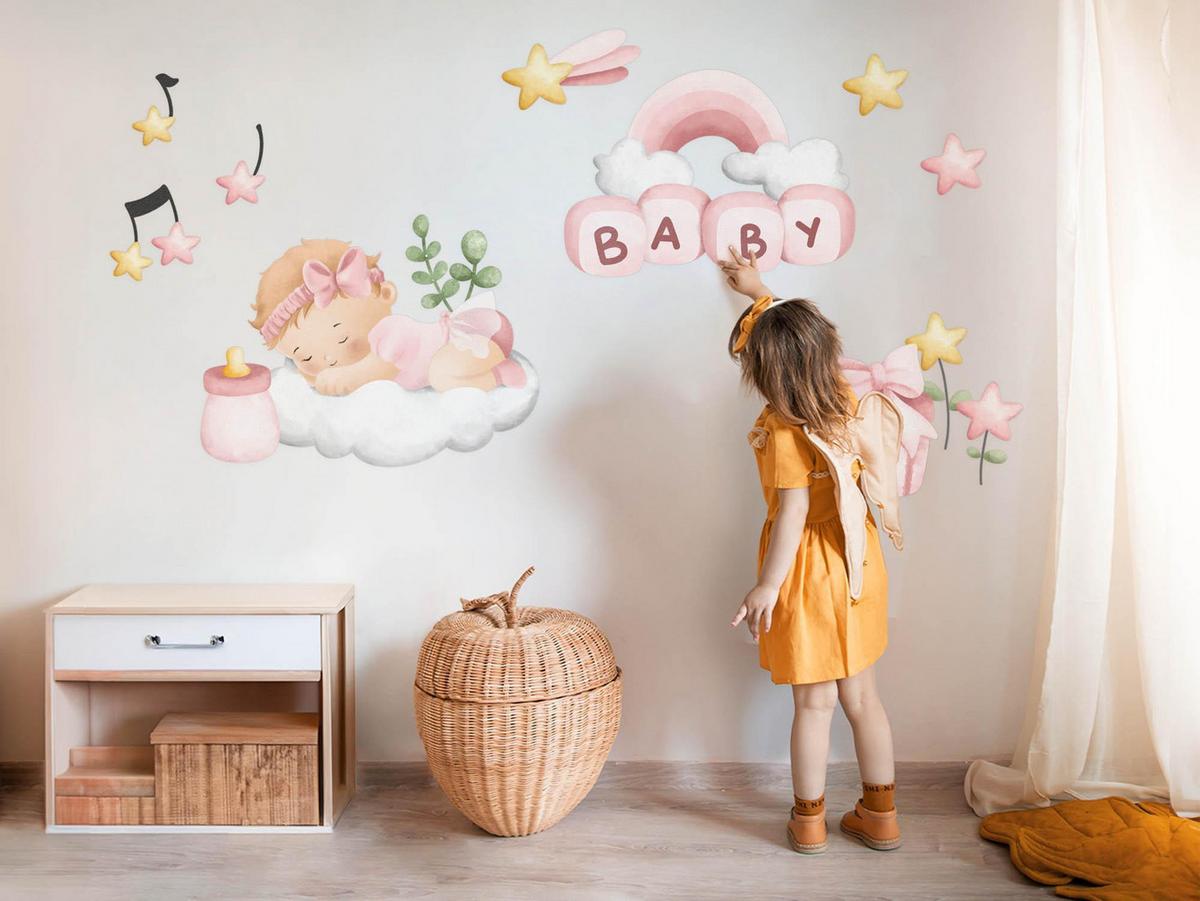 WANDAUFKLEBER 80x114cm - Kinderdekorationen für - Multicolor, Kunststoff (80/114/0.1cm) - Wallfluent