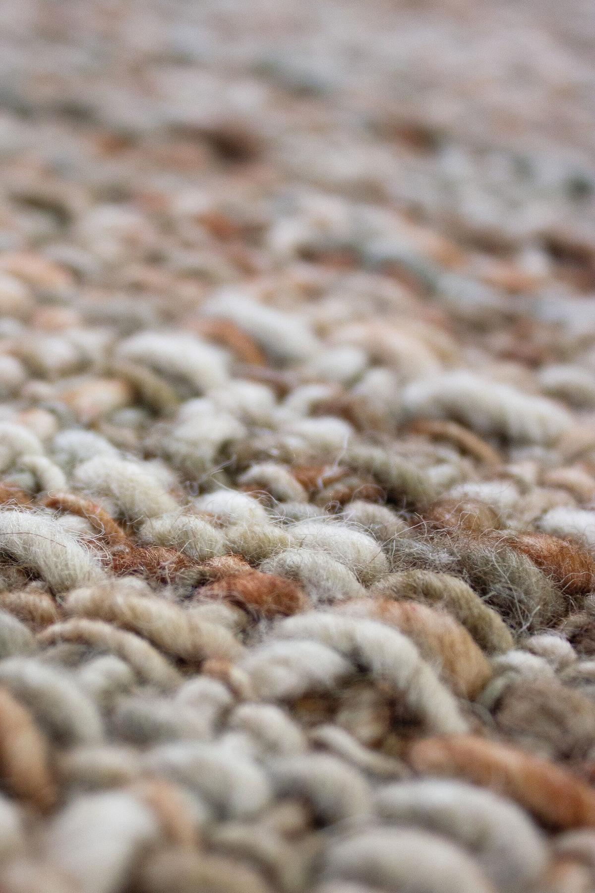 TEPPICH aus Wolle OTLEY in Terrakotta, einfarbig, 120 x 170 cm - Orange, Textil (170/120cm) - KADIMA DESIGN