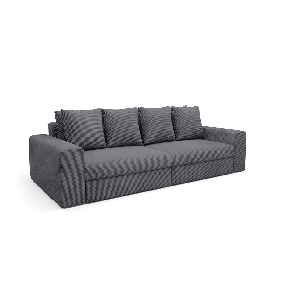 SOFA Paola 3 Sitzplätze Grau - Grau, Holz (272/86/120cm) - Petits-meubles
