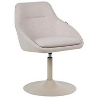 ESSZIMMERSTUHL drehbar Stoff Hellbeige Westminster - Beige, Textil/Metall (57/79/56cm) - Beliani