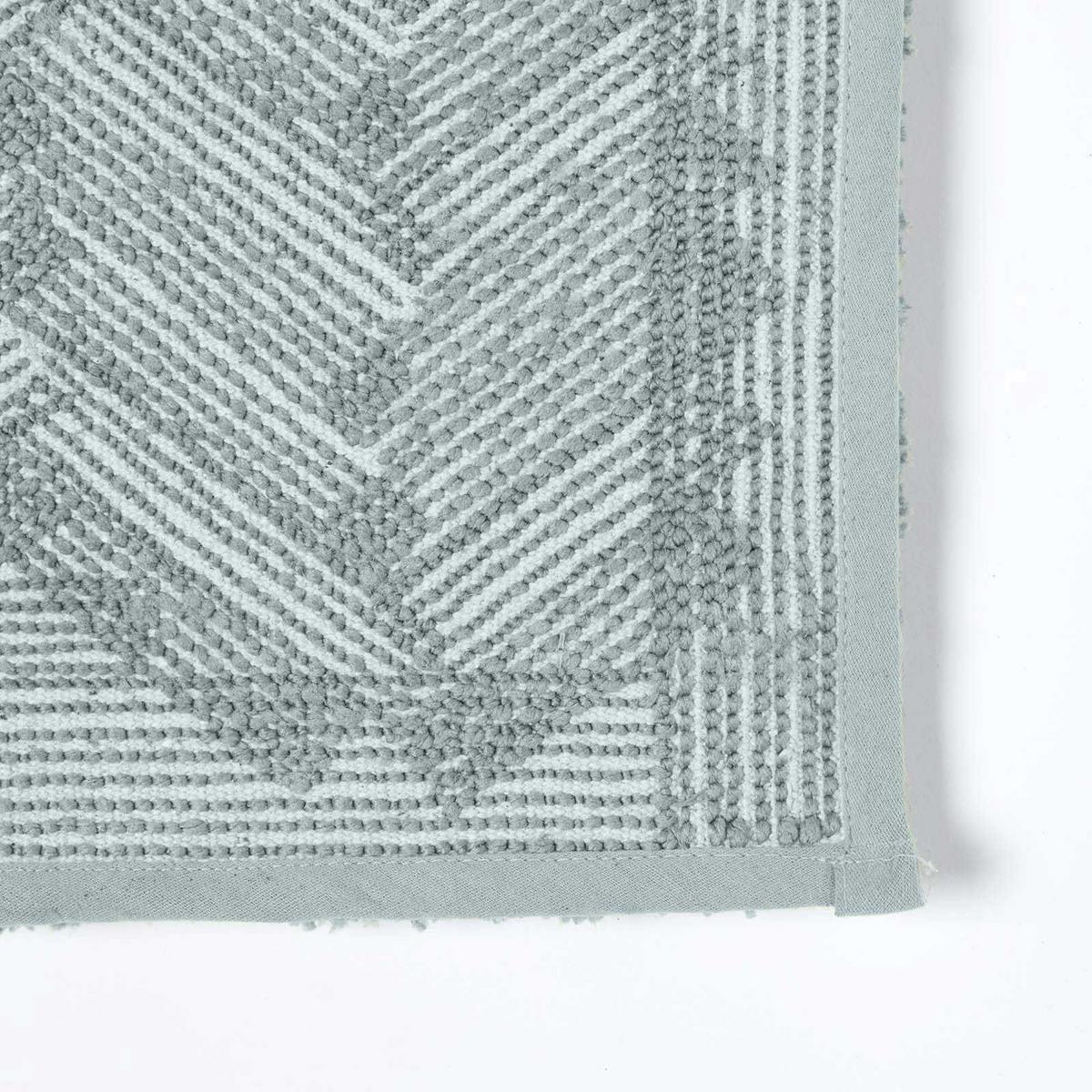 BADEMATTE 50/80 cm Chevron, Hochflor - Grau, Textil (50/80cm) - Homescapes