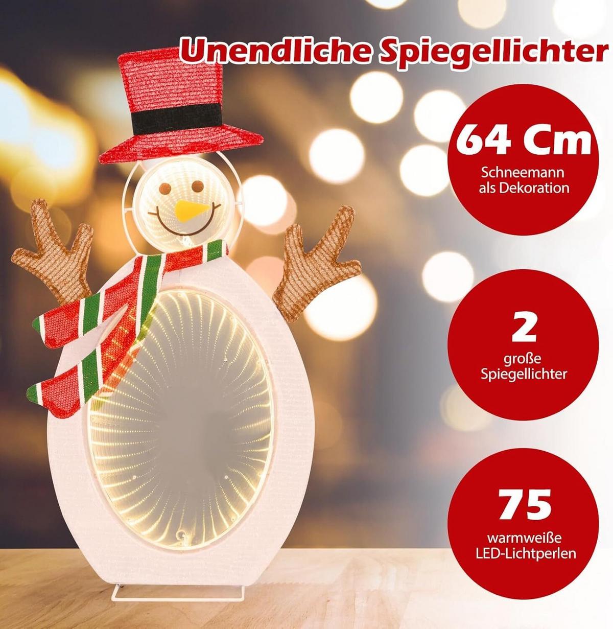 SCHNEEMANN 64cm Mehrfarbig - Multicolor, Metall (42/64/30cm) - COSTWAY