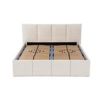 POLSTERBETT Dalas Beige 160 x 200 x 40 cm Stauraum Mit hochwertiger Matratze H3 (bis 120 kg) und Lattenrost - Beige, Holz (160/200cm) - Halmon Schlafkomfort Betten 