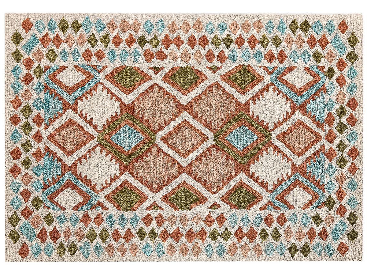 TEPPICH geflochten Ermenek 230/160 cm - Multicolor, Textil (160/230cm) - Beliani