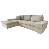 ECKSOFA Bangkok Mini - Silberfarben/Creme, Holz/Textil (274/182cm) - MIRJAN24
