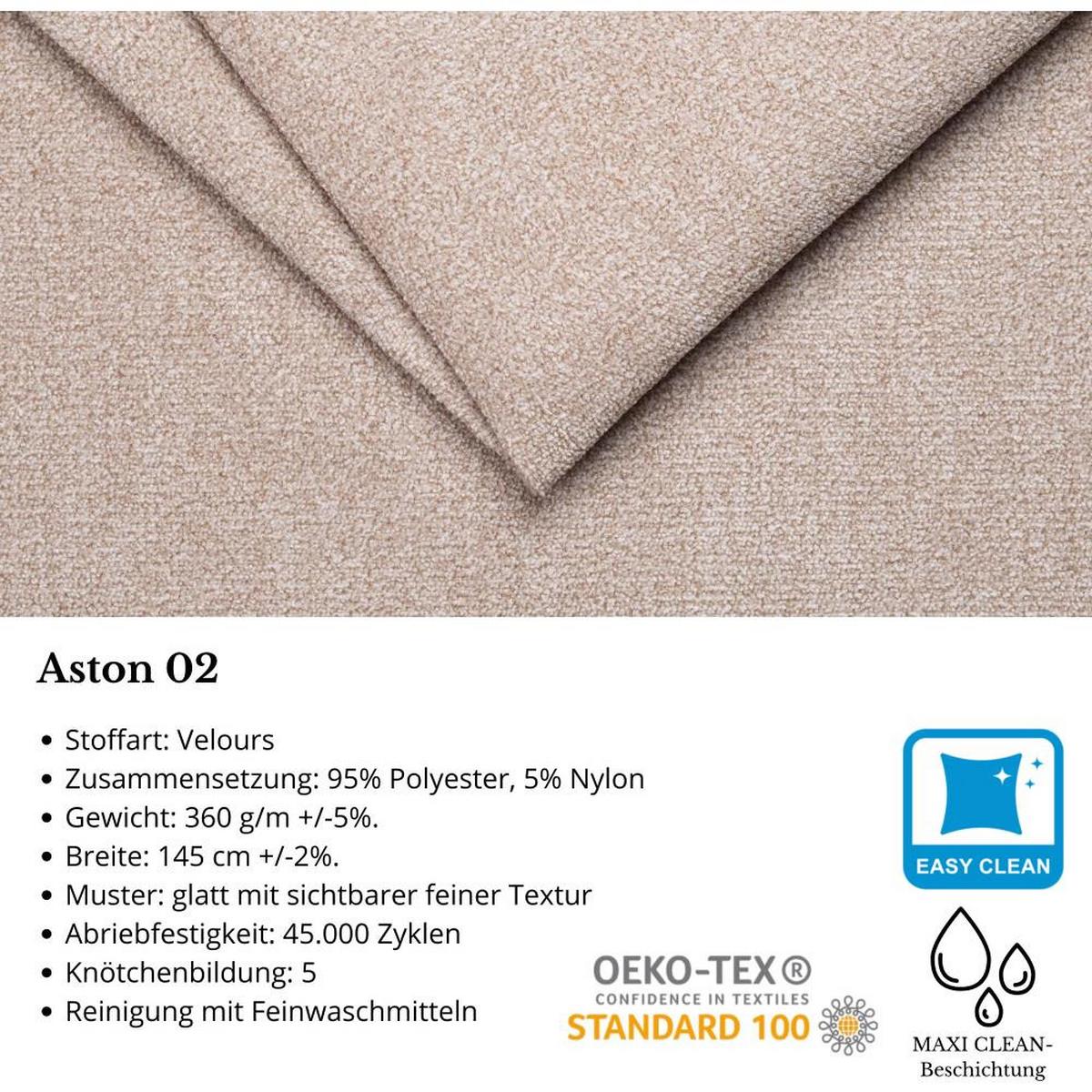 OHRENSESSEL Leonardo beige - Beige/Buchefarben, Holz/Textil (88/118/86cm) - Beautysofa