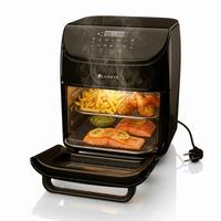HEISSLUFTFRITTEUSE 12 L - Schwarz, Kunststoff (32/38/34cm) - Juskys