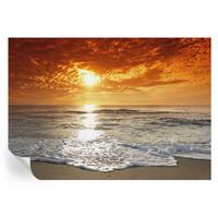 FOTOTAPETE 312x219 cm - Meereswellen - Gelb, Textil (312/219cm) - Wallfluent