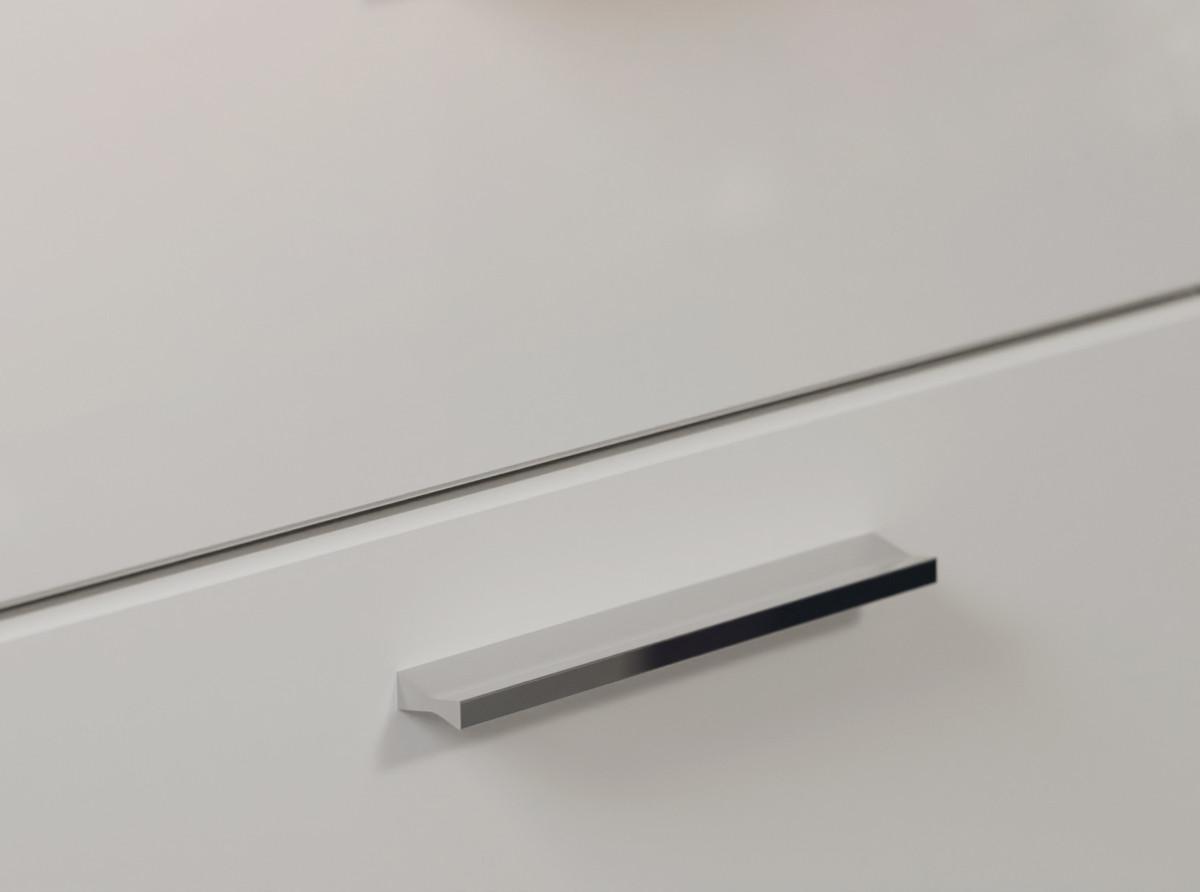 HÄNGESCHRANK weiß Hochglanz, Eiche 74 cm, Badschrank hängend - Weiß Hochglanz/Eichefarben, Holzwerkstoff/Kunststoff (74/79/24cm) - Inn.Furn