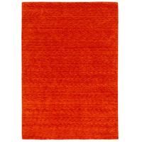 WOLLE NATUR TEPPICH GABBEH MAYA EINFARBIG - Terracotta, Textil (140/200cm) - Pergamon