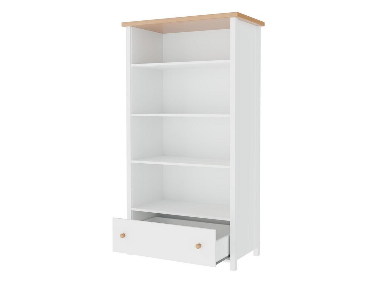STANDREGAL Story 1S SO02 - Eichefarben/Weiß, Holzwerkstoff/Kunststoff (85/162/42cm) - MIRJAN24